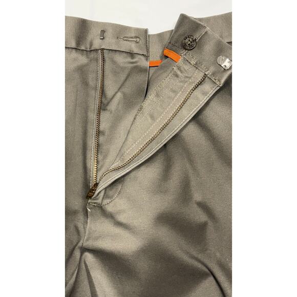 Dockers D3 Signature Khaki Mens 40x30 Classic Straight Leg Brown Pant Flat Front - Picture 3 of 7